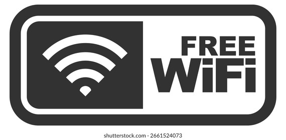 Icono de Wi-Fi gratis. Conjunto de símbolos de conexión inalámbrica a Internet para zona pública sobre fondo transparente