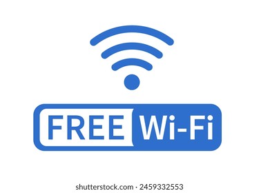 Icono de wifi gratis. Icono inalámbrico y wi-fi sobre fondo blanco. Ilustración vectorial