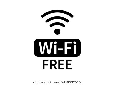 Zona de iconos wifi gratis. Conexión a Internet. Icono de Red inalámbrica. Área de difusión con WiFi. Ilustración vectorial