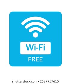 Free WiFi Icons Symbol Set.Free WiFi icon set symbol. color Vector wifi sign on white background. Wifi signal, public place, restaurant, access point, public Wi-Fi, Free Wi-Fi zone, Radio signal,label