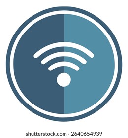 free wifi internet connection hotspot flat color vector illustration template design
