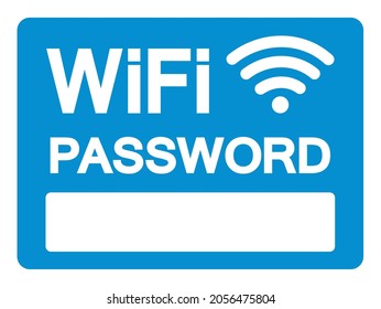Free WiFi Password Symbol Sign, Vector Illustration, Isolate On White Background Label .EPS10 