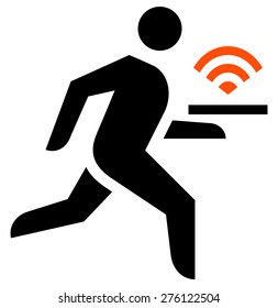 Free WiFi in restaurant icon