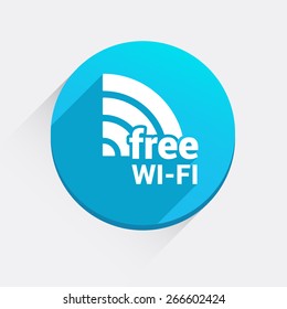 Free Wifi Round Icon