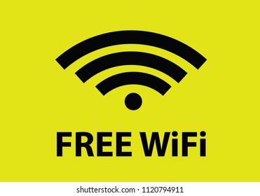 Free wifi signal connection symbol cup rest internet access vector