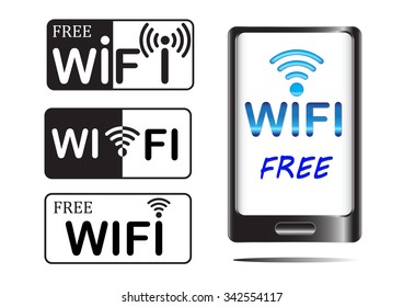 free wifi symbol vector