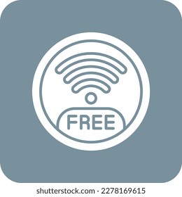 Icono de vector Wifi gratuito. Se puede usar para imprimir, móviles y aplicaciones web.