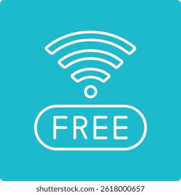 Free Wifi vector icon. Can be used for printing, mobile and web applications.