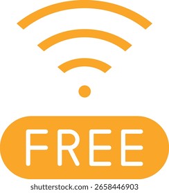 Free Wifi vector icon. Can be used for printing, mobile and web applications.
