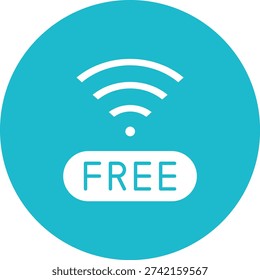 Free Wifi vector icon. Can be used for printing, mobile and web applications.