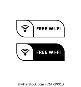 Free wi-fi. Vector illustration.