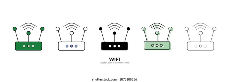 free wifi vector type icon