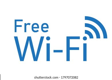 Free wi-fi. Vector wireless internet symbol icon. Mobile internet zone.