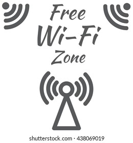 A free wi-fi zone hotspot