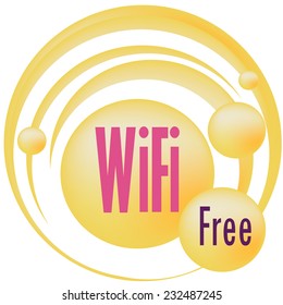 Free wifi zone hotspot vector sign