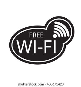 Free Wi-Fi zone vector icon