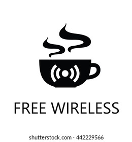 Free Wi-Fi zone. Vector illustration.