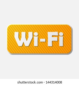 Free Zone wi-fi, sticker