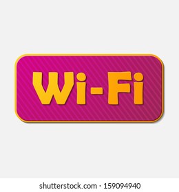 Free Zone wi-fi, sticker