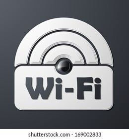 Free Zone wi-fi, sticker