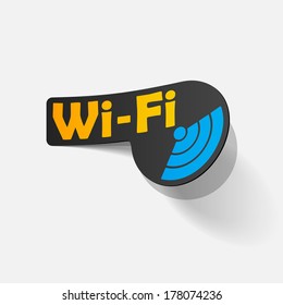 Free Zone wi-fi, sticker
