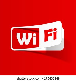 Free Zone wi-fi, sticker