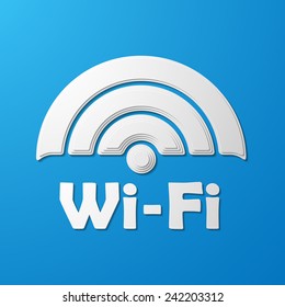 Free Zone wi-fi, sticker