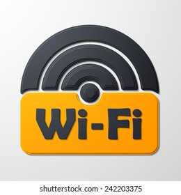 Free Zone wi-fi, sticker