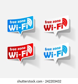 Free Zone wi-fi, sticker