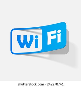 Free Zone wi-fi, sticker