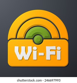 Free Zone wi-fi, sticker