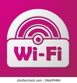 Free Zone wi-fi, sticker