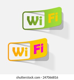 Free Zone wi-fi, sticker