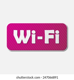Free Zone wi-fi, sticker