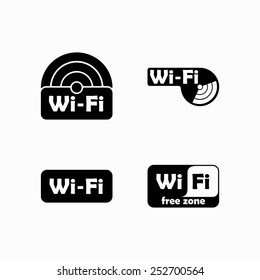 Free Zone wi-fi, sticker