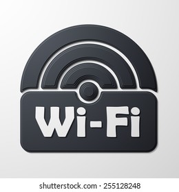 Free Zone wi-fi, sticker