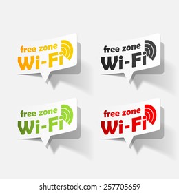 Free Zone wi-fi, sticker