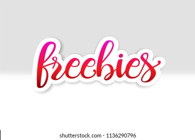 Freebie Banner Card with Lettering.