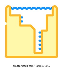 freediving water pool color icon vector. freediving water pool sign. isolated symbol illustration