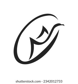 freedom bird logo template. Icon Illustration Brand Identity. Isolated and flat illustration. Vector graphic