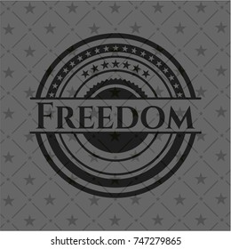 Freedom black emblem