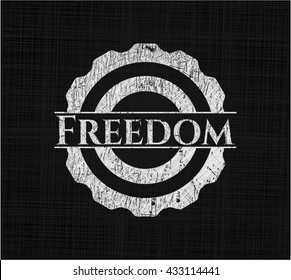 Freedom chalk emblem