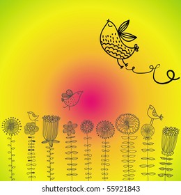 Freedom concept, bright background