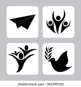 Freedom concept with icons  design, vector illustration 10 eps graphic.