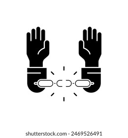 freedom concept line icon. Simple element illustration. freedom concept outline symbol design.