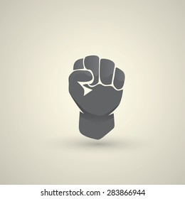 freedom concept. vector fist icon