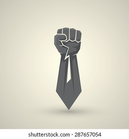 freedom concept. vector fist icon. revolution fist