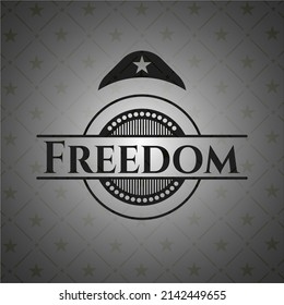 Freedom dark emblem. Vector Illustration. Detailed. 