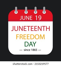 Freedom Day Celebration. Juneteenth Concept.