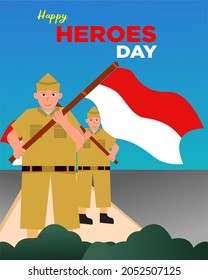 freedom fighters in commemoration of Indonesian heroes day